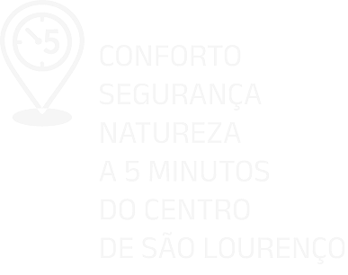 Imagem com a frase “Conforto, segurança e natureza a 5 minutos do centro de São Lourenço” do Residencial Ville Bourbon